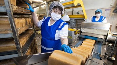 18 т готовой продукции в сутки выпускает Кобринский хлебозавод