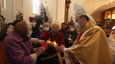 В Фарном костеле Гродно 3 апреля состоялось главное пасхальное богослужение - навечерие Пасхи