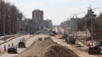 В Витебске продолжается реконструкция улицы Гагарина