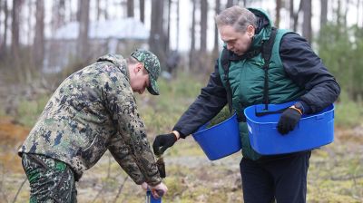 Акция "Неделя леса" прошла в районе агрогородка Гожа