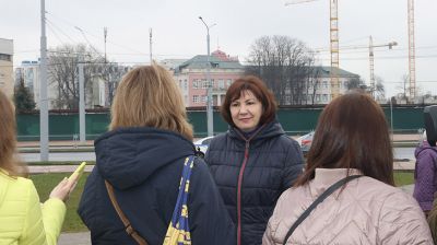 Кочанова приняла участие в закладке аллеи на площади Богушевича в Минске