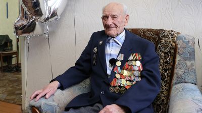 Ветеран Великой Отечественной войны Иван Курындин отмечает 100-летний юбилей