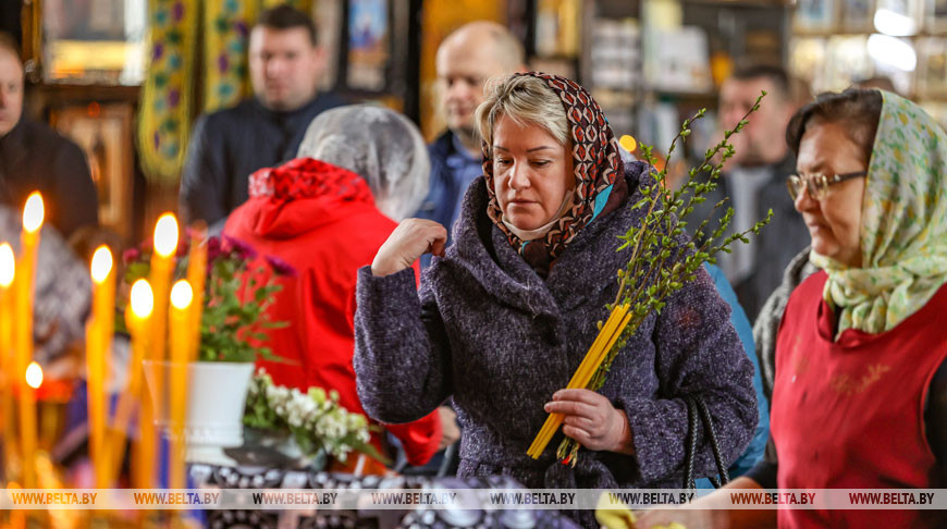 Православные верующие отпраздновали Вербное воскресенье