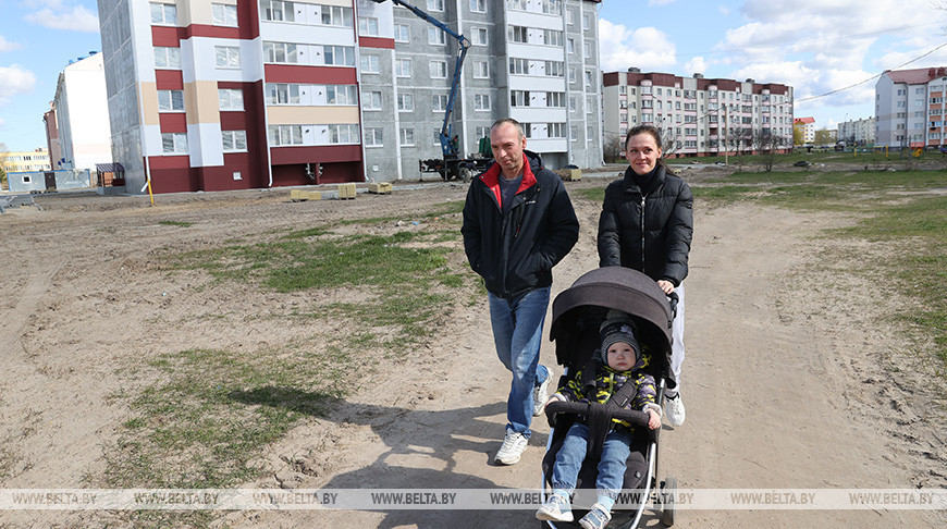 Дом для многодетных семей в Хойниках сдадут в эксплуатацию в мае