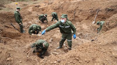 В Логойском районе начались раскопки ранее неизвестного захоронения времен ВОВ
