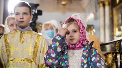 Пасхальное богослужение в Минском Свято-Духовом кафедральном соборе