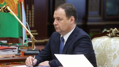 Лукашенко принял с докладом Головченко