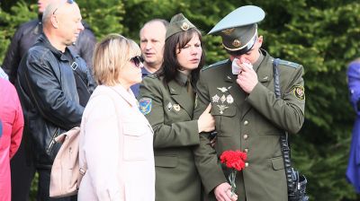 Церемония прощания с погибшими летчиками прошла в Лиде