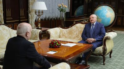 Лукашенко встретился с Лебедевым накануне правительственного саммита СНГ в Минске