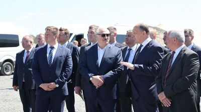 Лукашенко ознакомился с инновациями при добыче щебня на "Граните"