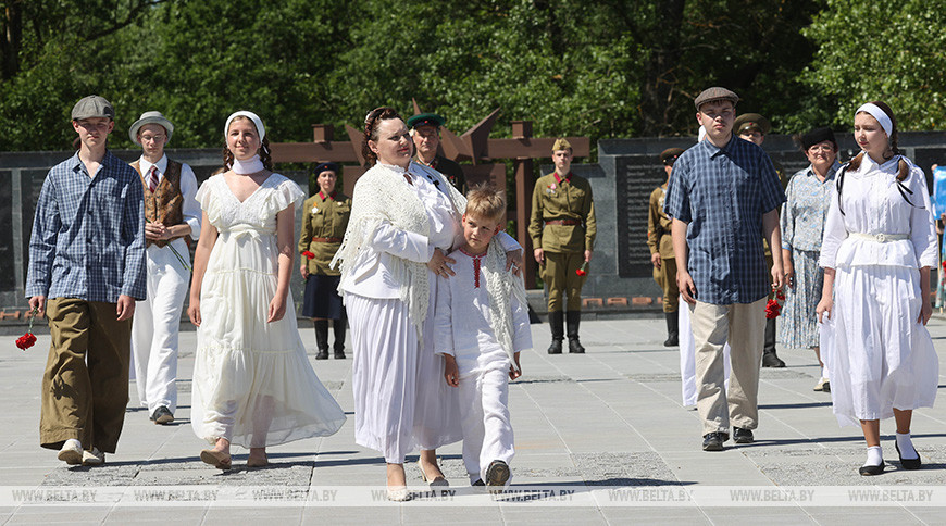 Памятная акция, посвященная 80-летию начала Великой Отечественной войны, прошла в Полоцке