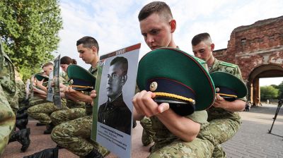 Пограничники в Брестской крепости провели акцию "Боевой расчет"