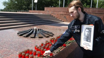 Акция "Память сердца" прошла на площади Славы в Могилеве