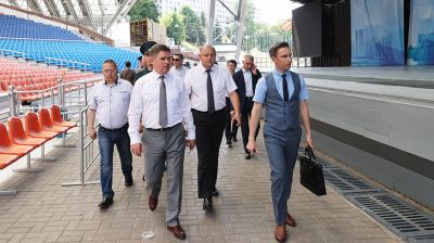 Петришенко посетил Летний амфитеатр в Витебске