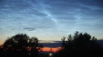 Серебристые облака наблюдались в небе Беларуси