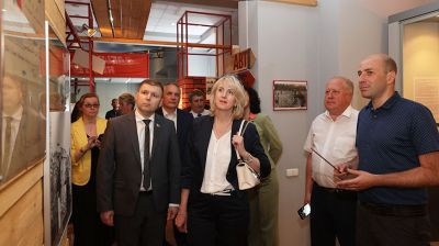Участники выездного заседания Президиума Совета Республики посетили музей истории Новополоцка