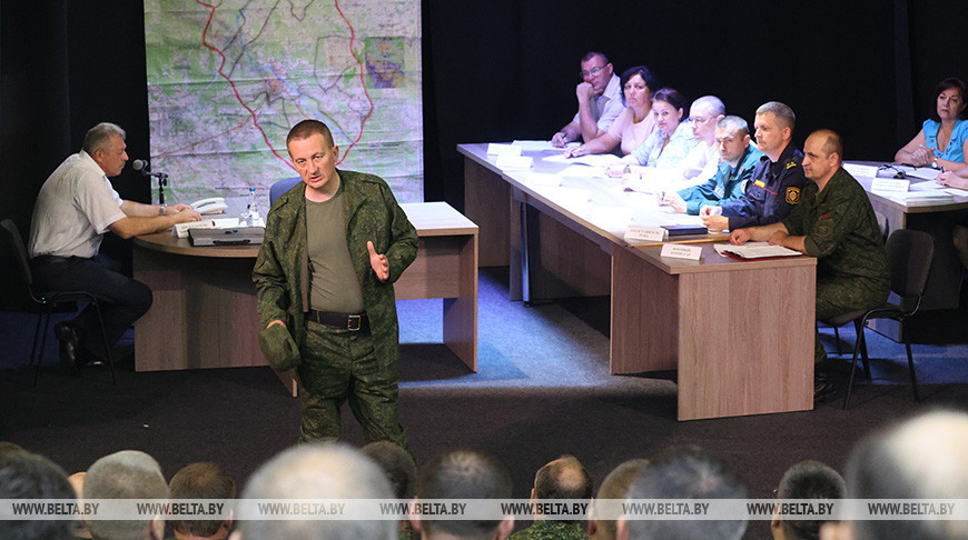 Территориальные войска отработали практические навыки в Борисовском районе