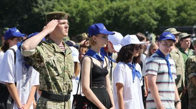 Военно-патриотический лагерь "Доблесть" открылся на базе войсковой части 3214 внутренних войск МВД