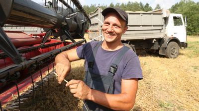 В Могилевском районе идет уборка зерновых