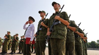 Студенты военной кафедры Гомельского медуниверситета приняли присягу