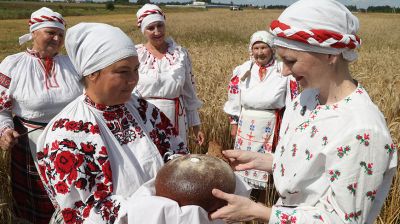 Обряд "Зажинки" провели в Могилевском районе