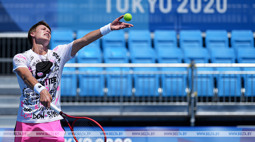 Белорусские теннисисты провели первую тренировку в Токио