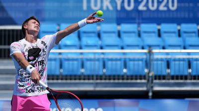 Белорусские теннисисты провели первую тренировку в Токио