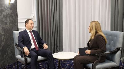 Головченко дал интервью Белтелерадиокомпании