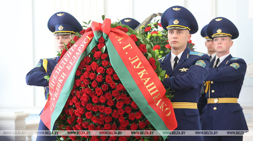 Прощание с погибшим сотрудником КГБ в Минске