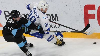 Хоккеисты минского "Динамо" уступили московским одноклубникам в матче чемпионата КХЛ