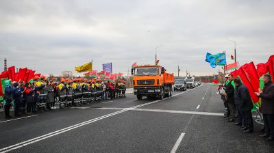 В Кобрине открыли движение по обновленному мосту через Мухавец