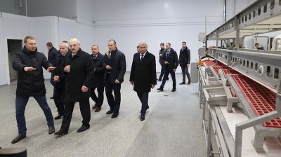 Лукашенко незапланированно посетил в Орше мясокомбинат