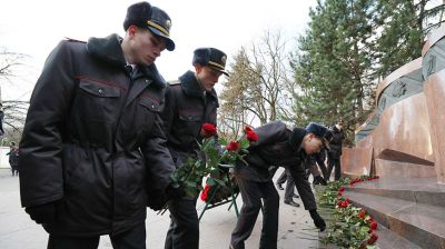В Минске почтили память погибших при исполнении служебного долга сотрудников милиции
