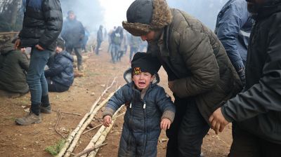 Четвертый день лагеря беженцев на белорусско-польской границе