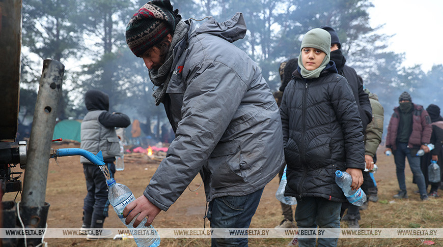 Пятый день в стихийном лагере на белорусско-польской границе