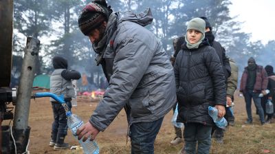 Пятый день в стихийном лагере на белорусско-польской границе