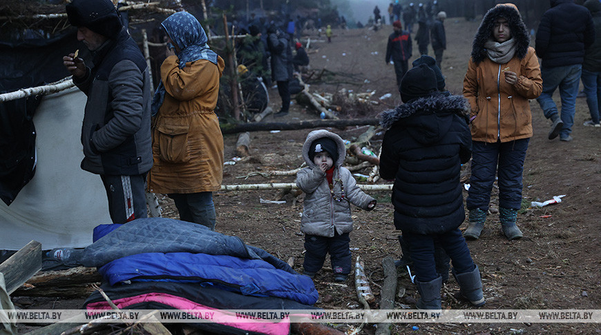 Седьмой день лагеря беженцев на белорусско-польской границе