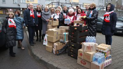 "Белая Русь" передала гуманитарную помощь для беженцев