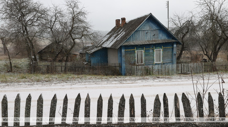 Первый снег в Сенненском районе