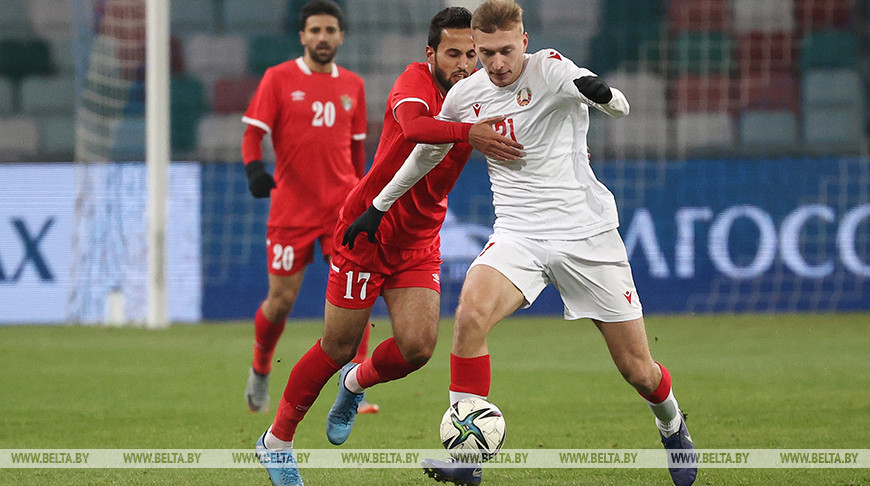 Белорусские футболисты победили иорданцев в последнем матче сезона