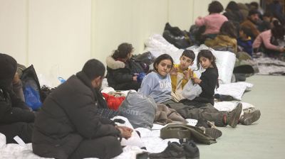 В логистическом центре освободили для беженцев второй этаж