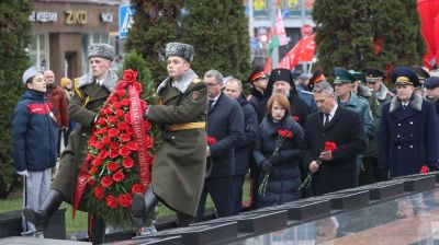 Митинг к 78-й годовщине освобождения от немецко-фашистских захватчиков прошел в Гомеле