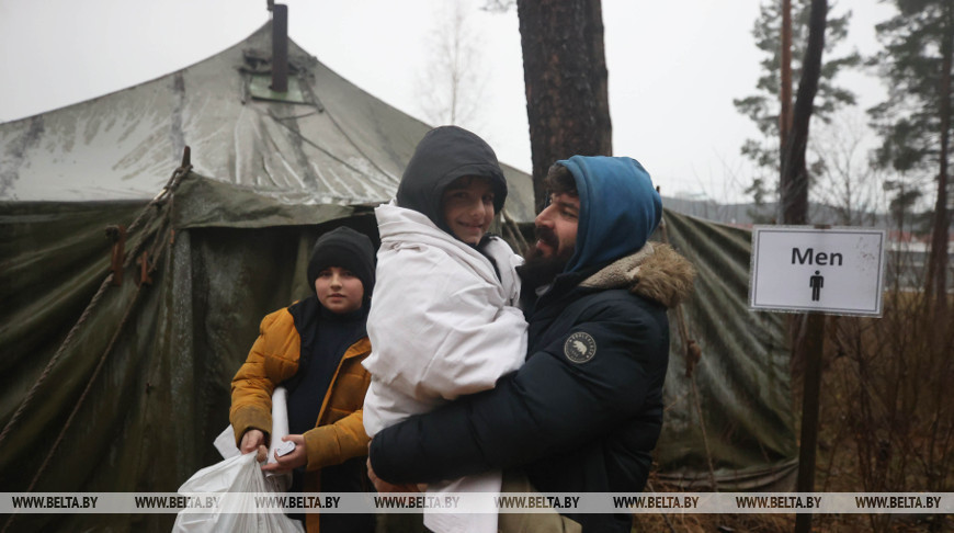 22-й день беженцы находятся на белорусско-польской границе