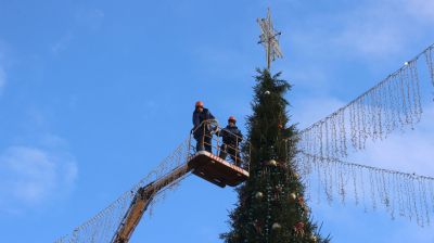 Гродно украшают к Новому году