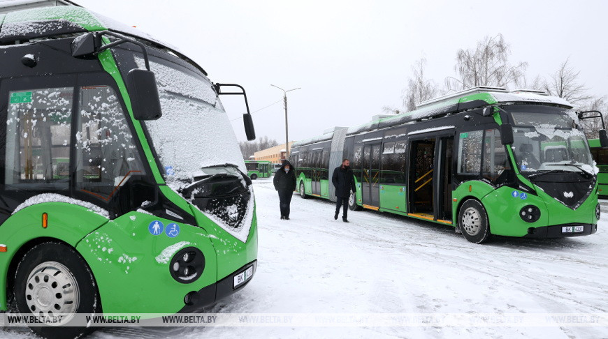 Два электробуса нового поколения прибыли для тестирования в Гомель