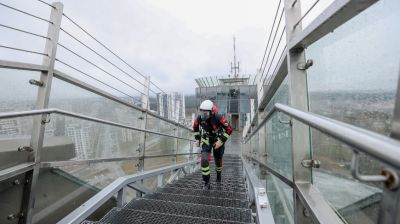 В Национальной библиотеке прошел вертикальный забег