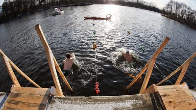 Фестиваль зимнего плавания в Бресте