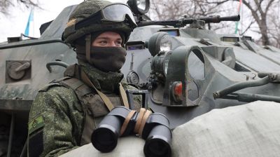 Белорусские миротворцы охраняют аэродром Жетыген