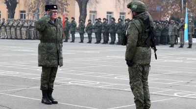 Церемония завершения миротворческой операции ОДКБ прошла в Алматы