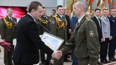 Церемония награждения лучших спасателей Минской области состоялась в музее ВОВ